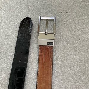 LIKE NEW! Greg Norman Reversible Leather Belt, Size 34